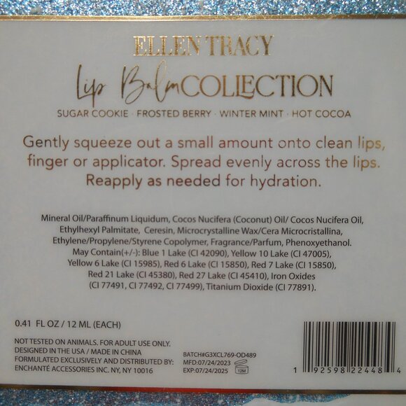 Ellen Tracy Moisturizing Lip Balm Collection Winter Theme 4 - Picture 3 of 7